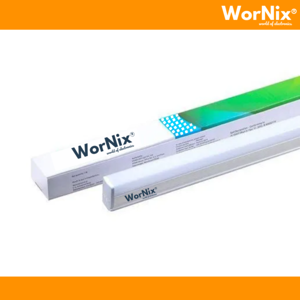 Wornix Maxx Bright 20W LED Batten | 2500 Lumens Bright Light Output | Non-breakable Polycarbonate LED tube light for Home & Offices | Sleek & Modern Design| 6500K, Cool White | Pack of 1
